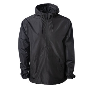 Lightweight Hooded Full-Zip <b>Waterproof</b> Coat Casual Spring Wear Unisex Polyester Shell Windbreaker <b>Jacket</b> - Product Image 4