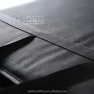Sacs à vêtements Astrid 60 x 100 CM en tissu Oxford noir, personnalisables avec logo, pour costumes homme et femme, pour magasins de mode - Product Image 5