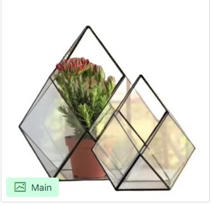Modern Geometric Wall Shelf Set Gold Metal Floating Decor Organizer Design - Product Image 6
