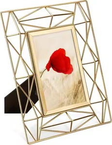 Artistic Metal Glass Photo <b>Frame</b> Designer Photo Holder Tabletop Display Stylish Interior Decoration Gift Item Premium Quality - Product Image 4