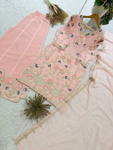 Nuevo y exclusivo salwar kameez de diseñador para fiestas, estilo indio y pakistaní, disponible en Samp Corporation. - Product Image 5