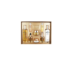 Ensemble de soins de la peau anti-âge à l'acide hyaluronique ANQ 24K pour tous les types de peau, emballage luxueux en boîte coréenne - Product Image 1