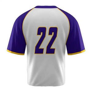 Custom Team Lacrosse Jersey V Neck Sportswear Anti-Bacterial <b>Silk</b> Screen Printed Uniform Shirt 100% Polyester Quick Dry <b>Red</b> - Product Image 5