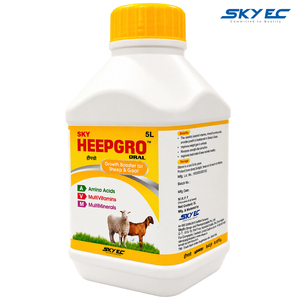 HeepGrow : Complément multivitaminé, multiminéral et acides aminés pour l'optimisation de la croissance des moutons et des chèvres, favorisant le gain de poids. |   Pack : 5 litres - Product Image 1