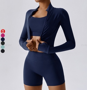 Ensemble de yoga deux pièces pour femmes, vêtements de sport, soutien-gorge de sport, leggings, vêtements d'entraînement en salle de sport, fabricant - Product Image 2