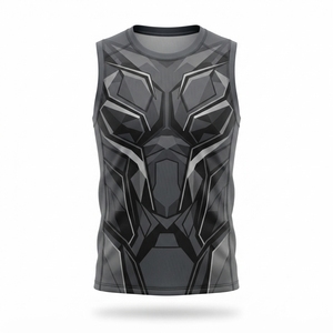 Camiseta Deportiva Personalizada al por Mayor para Hombre, sin Mangas, Sublimada, para Entrenamiento, Gimnasio, Ropa Deportiva de Alto Rendimiento - Product Image 1