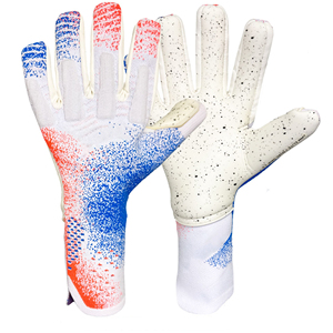 ถุงมือผู้รักษาประตูฟุตบอลมืออาชีพ ระบายอากาศได้ดี ผลิตจากยางลาเท็กซ์และ PU สำหรับการฝึกซ้อมฟุตบอลและฟุตซอล อุปกรณ์สำหรับผู้รักษาประตู - Product Image 1