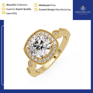 Anillos de Diamantes Solitarios de Plata de Ley 925 con Claridad VVS Hechos a Mano, Disponibles en Tamaños Personalizados, al Mejor Precio - Product Image 5