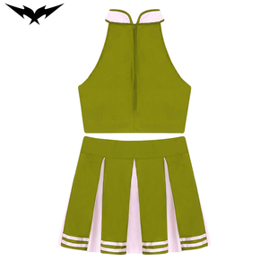 Bigetron Sports - Conjunto de Uniforme Deportivo para Adultos, Top Corto y Pantalones Cortos Rosa, con Pedrería Bordada en la Parte Delantera, Spandex/Poliéster - Product Image 4
