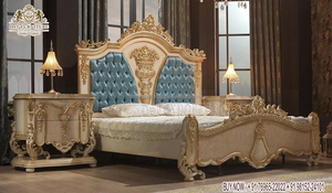 Achetez un lit king/queen size en teck, finition personnalisée, durable, moderne, artisanal, avec des tables de chevet - Product Image 2