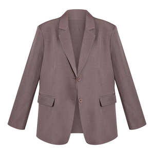 Blazer ample et décontracté pour femme, coupe ajustée, idéal pour le bureau, avec fentes latérales, tenue décontractée pour sororité, fabrication sur mesure en gros OEM - Product Image 2