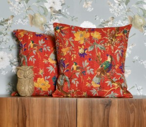 Funda de Cojín Decorativa Hecha a Mano en India, Estilo Bohemio, con Cuentas, Diseño de Muebles, Cojines para Muebles de Exterior - Product Image 1