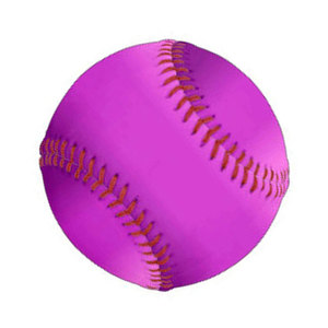 Pelota de Béisbol Morada con Costuras Rojas, Color Sólido, Estilo Estándar, Pelota de Entrenamiento Suave - Product Image 3