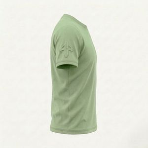 เสื้อยืดผู้ชายพิมพ์ลายดีไซน์คุณภาพสูงแบบใหม่จาก New Technics วัสดุผ้าฝ้าย 100% สไตล์ลำลอง โดย RIVIAN ATLANTIC - Product Image 4