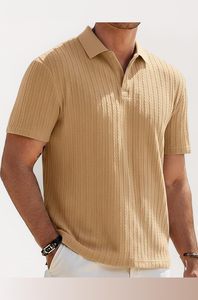 Polo en coton décontracté pour homme, construction en maille respirante, impression de logo personnalisé, léger, confortable, mode quotidienne - Product Image 3