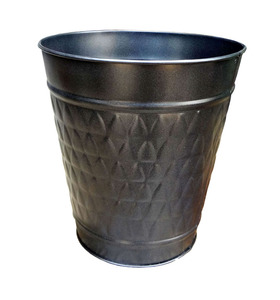 Designer Black <b>Rustic</b> Iron Waste Bin for Luxury Modern Home and <b>Office</b> Interiors - Product Image 6