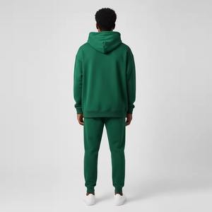 Sudadera con Capucha COI Personalizada de Alta Calidad, Estilo Vintage, Color Verde Lavado, Hombros Caídos, para Hombre - Product Image 2