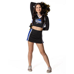 Tenue de cheerleading tendance pour ligue scolaire, vêtements d'entraînement, costume imprimé avec logo personnalisé, style 100% polyester, impression numérique - Product Image 1