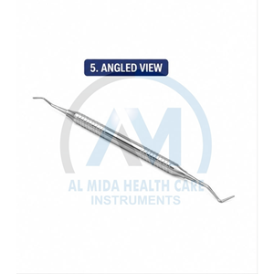 คู่มือการใช้งานอุปกรณ์ผ่าตัดทางทันตกรรมแบบสองด้านของ Al Mida Healthcare มุมมองด้านหน้า ด้ามจับทำจากสแตนเลส ดีไซน์ปลายสองด้าน ได้รับการรับรองมาตรฐาน CE - Product Image 3