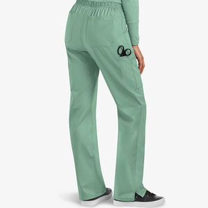 กางเกงสครับผู้หญิงแบบใหม่ปี 2026 ขายส่ง ดีไซน์ตามสั่ง ผ้าคุณภาพสูง หลายกระเป๋า ผ้าหนา 100% คอตตอนผสมโพลีเอสเตอร์ - Product Image 3