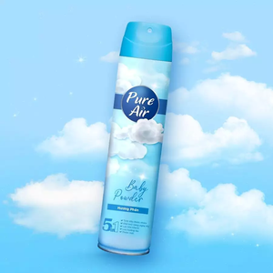 Désodorisant en aérosol personnalisé avec logo PURE AIR - Poudre pour bébé 280ml, écologique, parfumé, parfum longue durée - Product Image 3