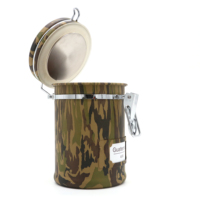 Boîte alimentaire hermétique en acier inoxydable écologique, capacité 260g, design minimaliste, rentrée scolaire