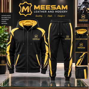 Conjuntos de Ropa de Invierno Cálidos para Hombre y Mujer, Sudadera con Capucha y Cierre, Pantalones Deportivos, 100% Algodón, Resistentes al Viento, Ecológicos - Product Image 1
