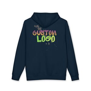 Sweat à capuche oversize en molleton pour femme avec logo personnalisé et impression sur mesure, en coton et polyester, style streetwear, design hiver - Product Image 2