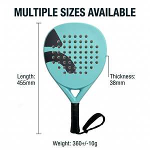 Raquette de paddle de plage en fibre de carbone personnalisable avec revêtement mat résistant à l'usure, noyau en mousse EVA souple et absorption des chocs - Product Image 3
