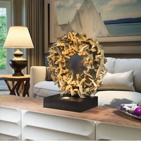 Lampes de table électriques LED modernes certifiées CE, design bois flotté, pour hôtels, maisons, villas, à intensité variable, 30 000 heures d'autonomie