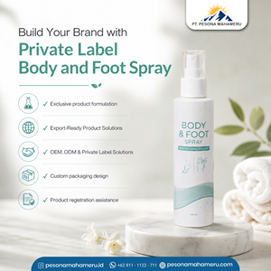 Spray Corporal y para Pies de Marca Privada Personalizada, Bruma con Fragancia Fresca para el Cuidado Diario Personal y la Rutina de Cuidado de los Pies - Product Image 3