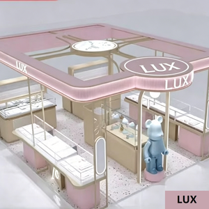 โซลูชั่นออกแบบร้านค้าครบวงจร LUX บูธแสดงสินค้าความงาม LED หรูหรา & เคาน์เตอร์น้ำหอม ตู้โชว์เครื่องสำอางแบบกำหนดเอง - Product Image 5
