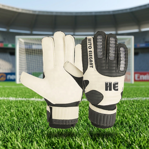 Gants de gardien de but de football avec logo personnalisé avec design antidérapant en latex allemand de 4mm Gants de gardien respirants de haute fabrication - Product Image 2