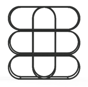 Modern Geometric Metal Wine <b>Rack</b> Freestanding <b>Bottle</b> <b>Storage</b> Organizer Decorative Countertop Display Holder Durable Home Bar - Product Image 6