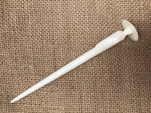 Épingle à cheveux sculptée dans l'os |   Bâtonnet capillaire naturel rustique pour usage quotidien - Product Image 5