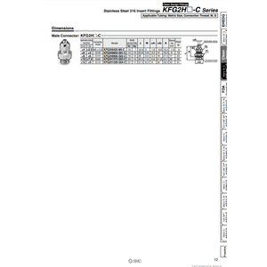 อุปกรณ์เชื่อมต่อแบบนิวเมติกส์ SMC KFG2H0425-M5-C อุปกรณ์เสริมและชิ้นส่วนสำหรับเครื่องมือลม - Product Image 1