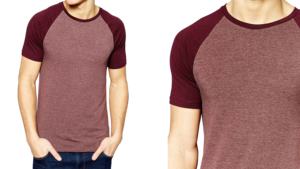 Camiseta de manga raglán con contraste para hombre, ropa de cuello redondo, cómoda y elegante, venta al por mayor, precio barato - Product Image 6