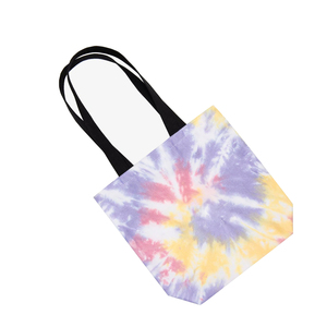 High Quality Tie Dye Canvas Cotton Beach Tote <b>Bag</b> Boutique Summer & Autumn Shopping <b>Bag</b> With Handle Closure - Product Image 3