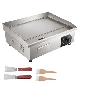 Plancha Eléctrica Comercial de 21 Pulgadas, 1600W, Plancha de Cocina de Acero Inoxidable con Superficie Antiadherente, Fuente de Gas 122 - Product Image 1