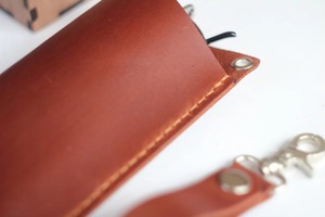 Professional Leather <b>Glasses</b> Cover Hard Wearing Full Grain Leather Sleeve Wholesale Bulk Quantity LGC-0108 - Product Image 3