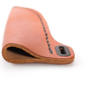 Funda de cuero personalizada para cuchillo de hoja fija, funda para cuchillo de camping al aire libre, soporte para cuchillo con correa para llevar, funda de cuero para cuchillo. - Product Image 3