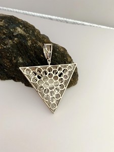 Collier Pendentif Œil Turc en Argent Sterling 925, Pavé de Moissanite, Émail Bleu, Bijoux Nazar, Vente en Gros - Product Image 4