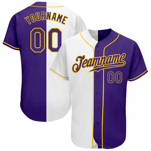 Prêt à expédier – Maillot de baseball 100 % polyester 140 g/m² respirant, t-shirt uni avec broderie de logo, maillot d'équipe vierge - Product Image 1