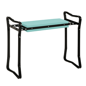 Sgabello Pieghevole da Giardino Verde con Sedile e Ginocchiera Imbottita per Giardinaggio Comodo, Accessori per Attrezzi da Giardino - Product Image 1