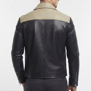 Real Leather <b>Biker</b> <b>Jacket</b> Men Fashion Classic Motorcycle Outerwear Leather Coat Men's Genuine Leather Moto <b>Jackets</b> Mens - Product Image 2