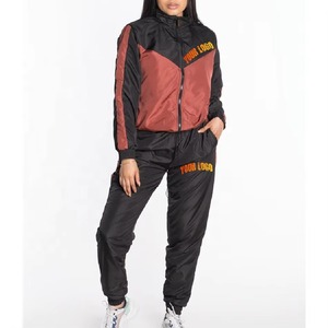 Unisex Womens Heavyweight Windbreaker <b>Set</b> Oversized Waterproof Hooded Jacket <b>Jogger</b> Track Pants Two Piece Casual Warm Outerwear - Product Image 3