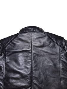 Veste en cuir de vache de style vintage pour moto, écologique et de haute qualité, doublure en polyester, boutons Luxel, fermeture éclair, pour homme - Product Image 4