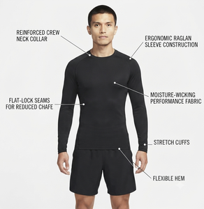 Camiseta de Compresión de Manga Larga Personalizada para Hombre, Rendimiento, Secado Rápido, Gimnasio, Running, Capa Base, OEM, ODM - Product Image 6