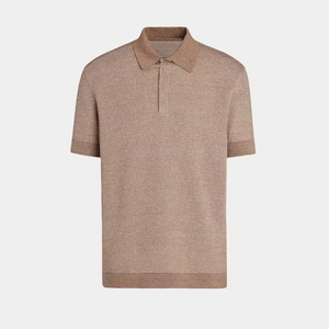 Polo en tricot pour homme, manches courtes, couleur unie, style décontracté, coupe classique, boutons - Product Image 1