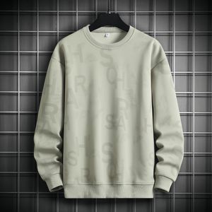 เสื้อสเวตเชิ้ตคอกลมผู้ชาย ทรงปกติ สีพื้น ผ้าถัก คอตตอน สวมใส่สบายๆ สำหรับฤดูใบไม้ร่วง - Product Image 1